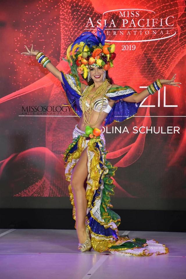 Quốc phục của Thu Hiền bị chê không liên quan, trắng tay tại Hoa hậu Châu Á Thái Bình Dương 2019-7