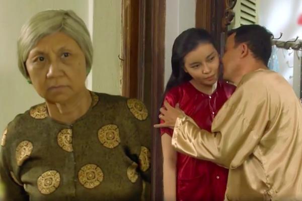 Cao Thái Hà vỗ mặt mẹ chồng chan chát trong tập 35 Tiếng sét trong mưa-11