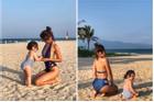 Siêu mẫu Hà Anh nóng bỏng khi diện bikini ở Đà Nẵng