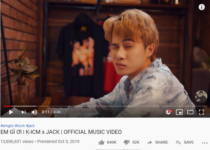 Giống hệt trường hợp Đức Phúc, MV Em Gì Ơi của Jack mất hút trên Top Trending dù có lượt xem khủng-2