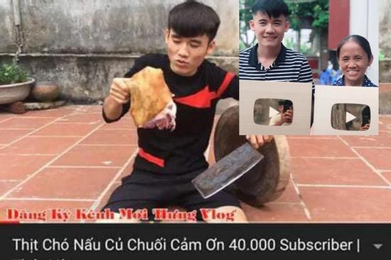 Cậu con trai nổi tiếng của bà Tân Vlog bị dân mạng kêu gọi tẩy chay khi làm video ăn thịt chó