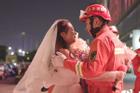 Nàng y tá lái xe hơn 400km đến cầu hôn chàng lính cứu hỏa lay động trái tim cộng đồng mạng