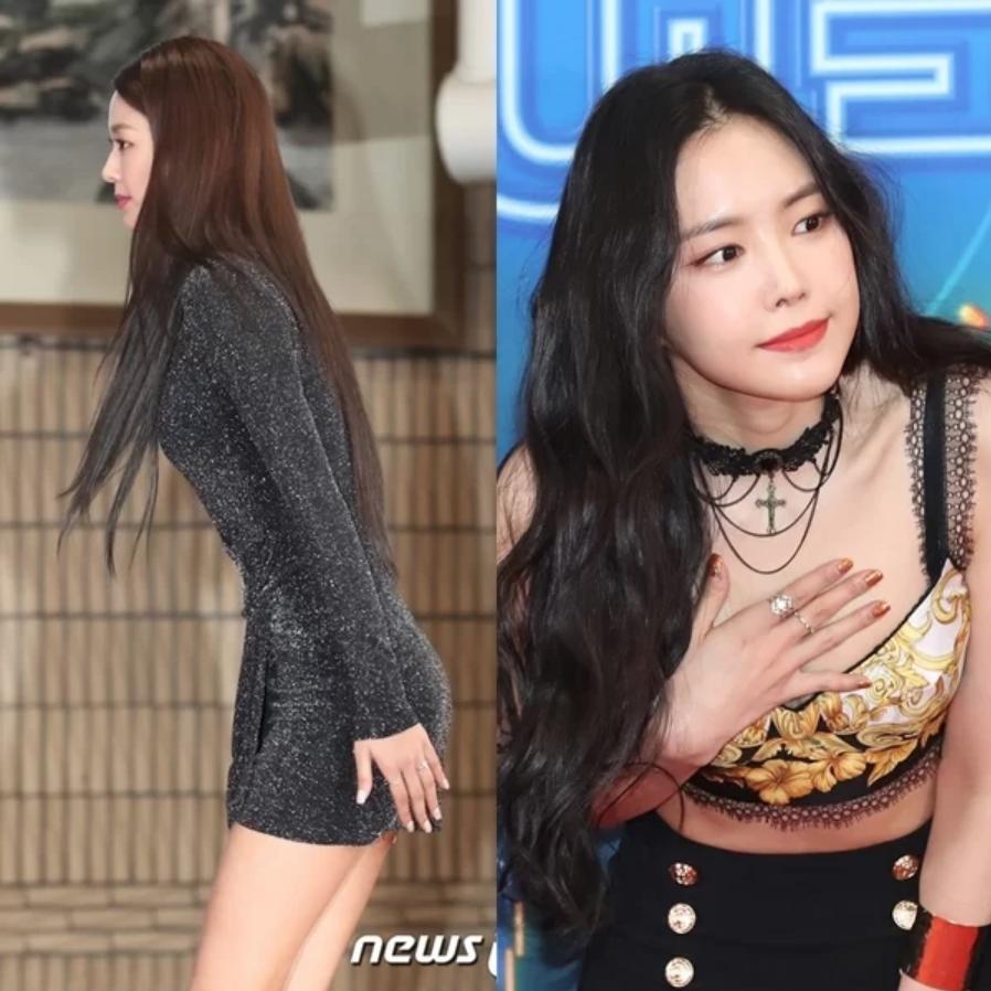 Sao nữ Kpop khổ sở che đậy vì diện đồ hớ hênh-4