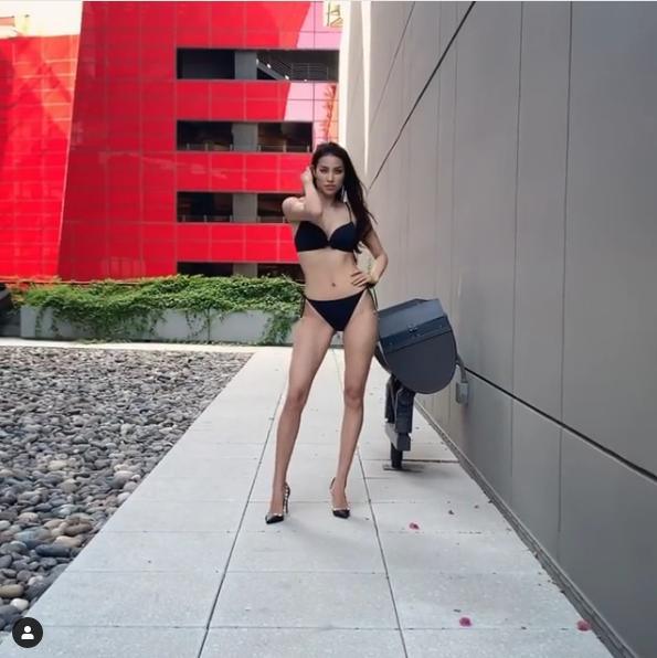 Phạm Hương đăng clip catwalk, anti-fan bóc phốt: Ai chẳng biết chị sửa mũi - gọt hàm - làm răng-1