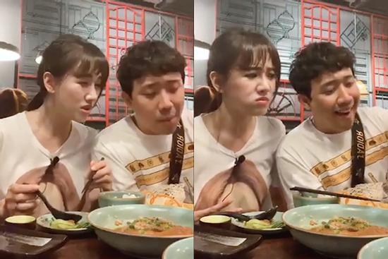 Bị Trấn Thành cà khịa trên bàn ăn, Hari Won tức giận đập đũa tuyên bố không cho ngủ cùng