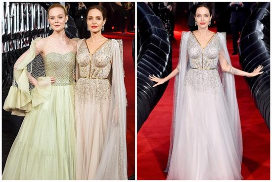 Hơn Elle Fanning 23 tuổi, Angelina Jolie vẫn khoe sắc vóc 'nữ hoàng' khó ai bì kịp
