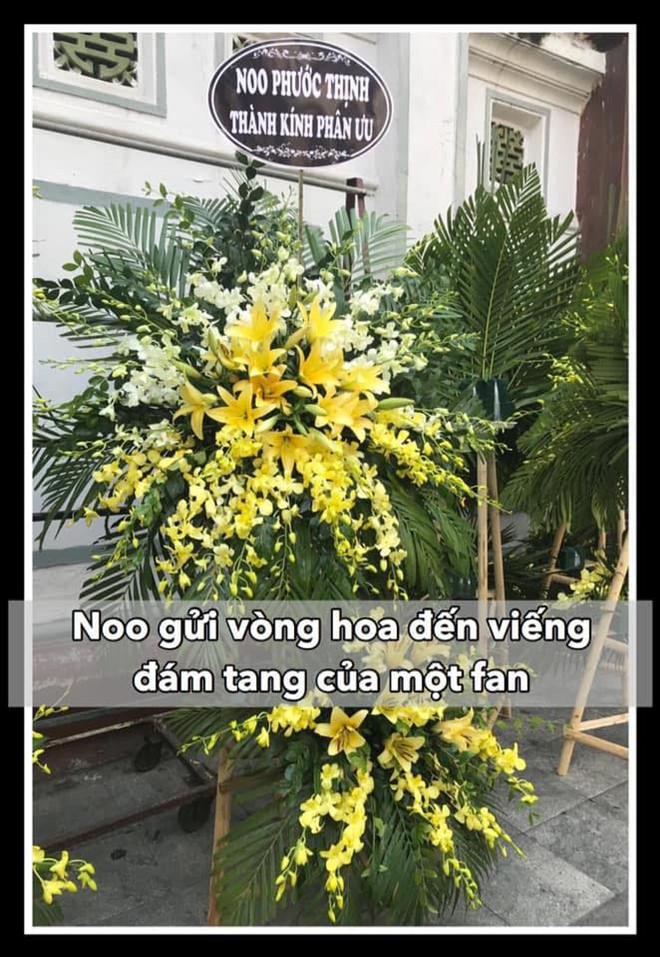 Noo Phước Thịnh gửi hoa viếng fan nữ qua đời vì ung thư-1