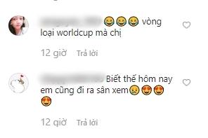 Đông Nhi tẽn tò khi nhanh tay viết nhầm World Cup thành SEA Games khi mặc áo đôi cổ vũ đội tuyển Việt Nam cùng Ông Cao Thắng-2