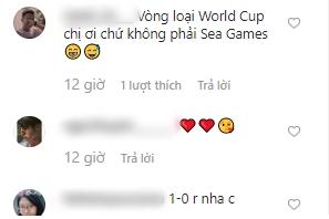 Đông Nhi tẽn tò khi nhanh tay viết nhầm World Cup thành SEA Games khi mặc áo đôi cổ vũ đội tuyển Việt Nam cùng Ông Cao Thắng-3