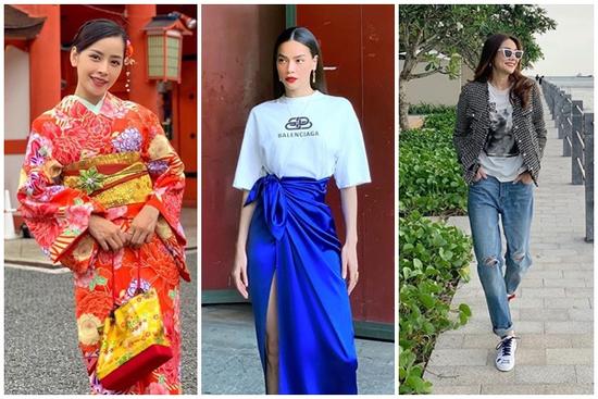 'Chị chị em em' Chi Pu - Thanh Hằng lên đồ đối lập: Em diện kimono - chị hơi hướng menswear