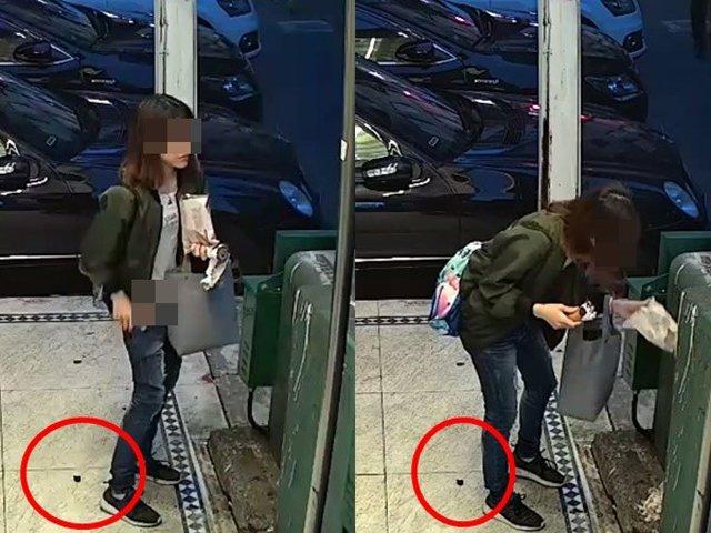 Đang đứng ăn kem, thiếu nữ đột ngột kéo quần ngồi sụp xuống làm chuyện khó tin-2