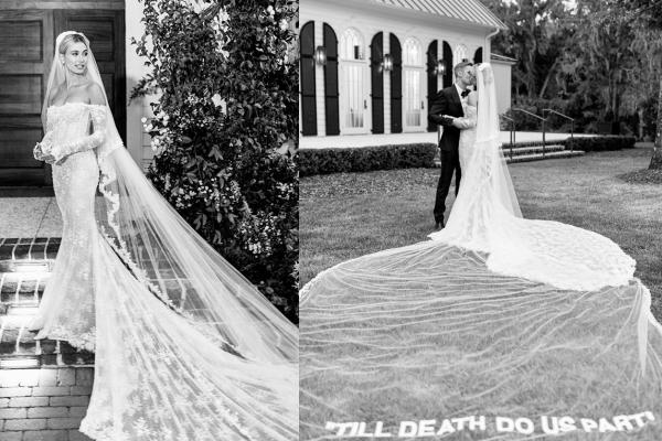 Hailey Bieber đi giày thể thao khiêu vũ cùng chồng trong lễ cưới-3