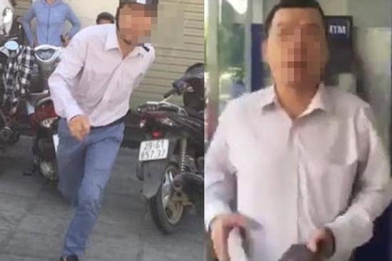 Lộ danh tính người đàn ông đánh một phụ nữ vì bị nhắc xếp hàng khi rút tiền