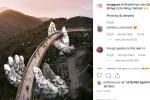 HOT: Cầu Vàng Đà Nẵng được MXH Instagram 'lăng xê' trên tài khoản chính thức hơn 300 triệu lượt theo dõi, du khách toàn cầu tung hô hết lời!