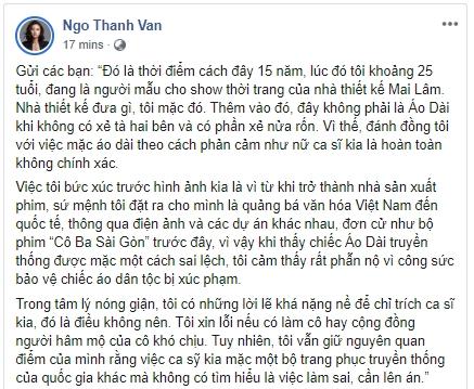 Ngô Thanh Vân lên tiếng về chiếc áo dài xuyên thấu từng mặc trong quá khứ: Đừng đánh đồng tôi với Kacey Musgraves-2