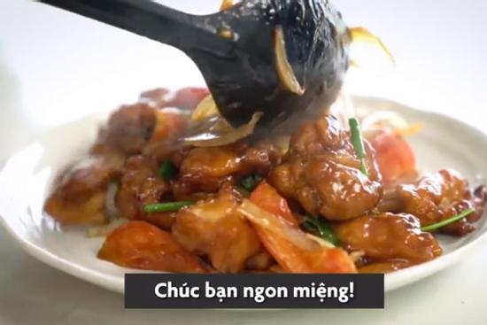 Cách làm gà sốt chua ngọt ngon chuẩn cơm mẹ nấu