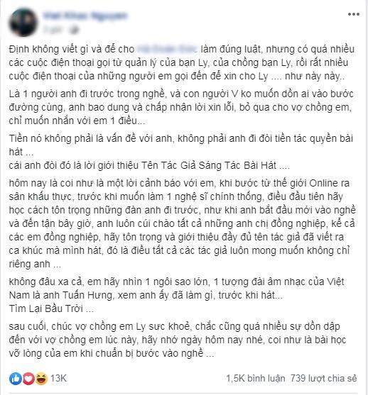 Khắc Việt đăng bản cover Bước qua đời nhau cực chất sau khi dạy dỗ Hương Ly cách sống trong showbiz-3