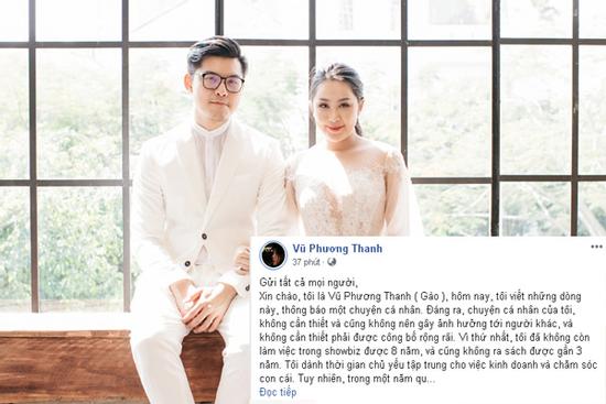 Nhà văn Gào công bố ly hôn chồng sau 10 năm gắn bó và có 3 con chung