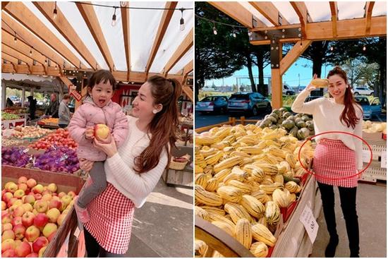 Á hậu Ngô Trà My có vẻ đang mang thai lần hai khi đi Tây chơi mà bụng to bất thường