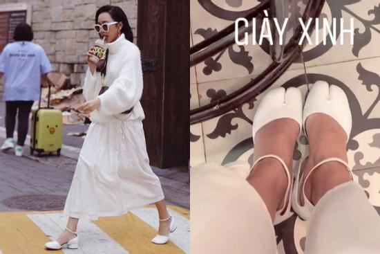 Sành điệu vượt cả Ngọc Trinh, Diệu Nhi là mỹ nhân Vbiz đầu tiên sở hữu 'giày móng heo'