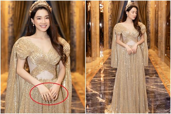 Diện đầm cúp ngực sexy, Nhã Phương khiến dân mạng lo sốt vó vì vòng 1 sắp trào khỏi váy-7