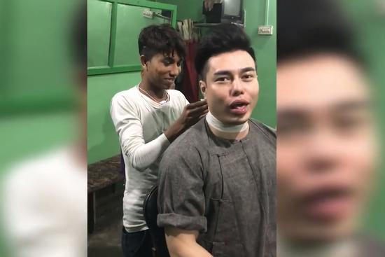 Lê Dương Bảo Lâm thử cắt tóc massage với giá 'rẻ giật mình' ở Ấn Độ