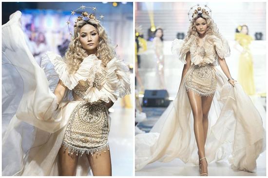 H'Hen Niê catwalk thần sầu ai cũng biết, nhưng mái tóc xoăn bạch kim mới gây ấn tượng không ngờ