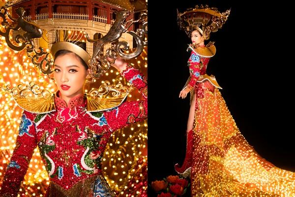 Hơn 1000 đèn led không sáng, phần thi quốc phục của Kiều Loan tại Miss Grand 2019 gây tiếc nuối-10