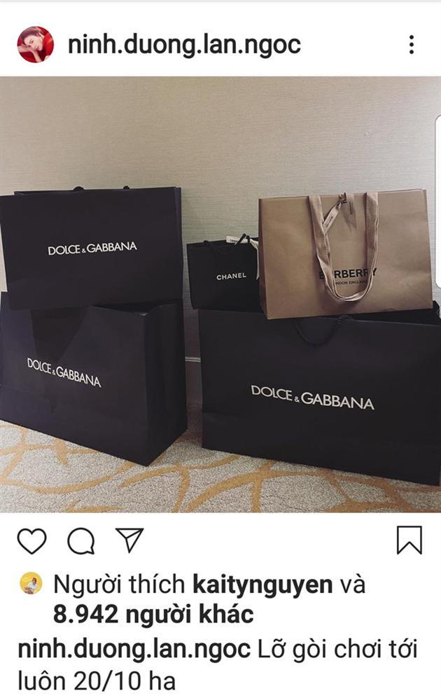 Ninh Dương Lan Ngọc mua hàng hiệu tự thưởng dịp 20/10-2