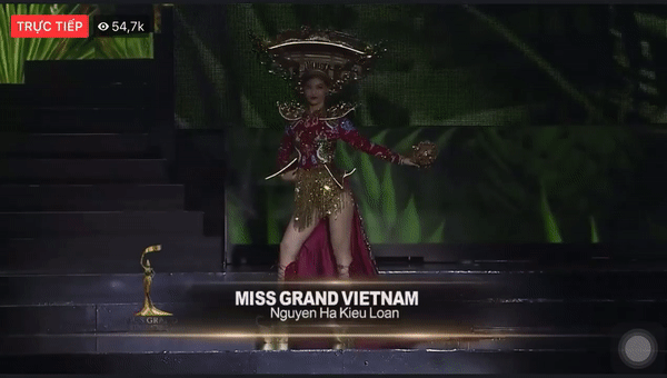Hơn 1000 đèn led không sáng, phần thi quốc phục của Kiều Loan tại Miss Grand 2019 gây tiếc nuối-1