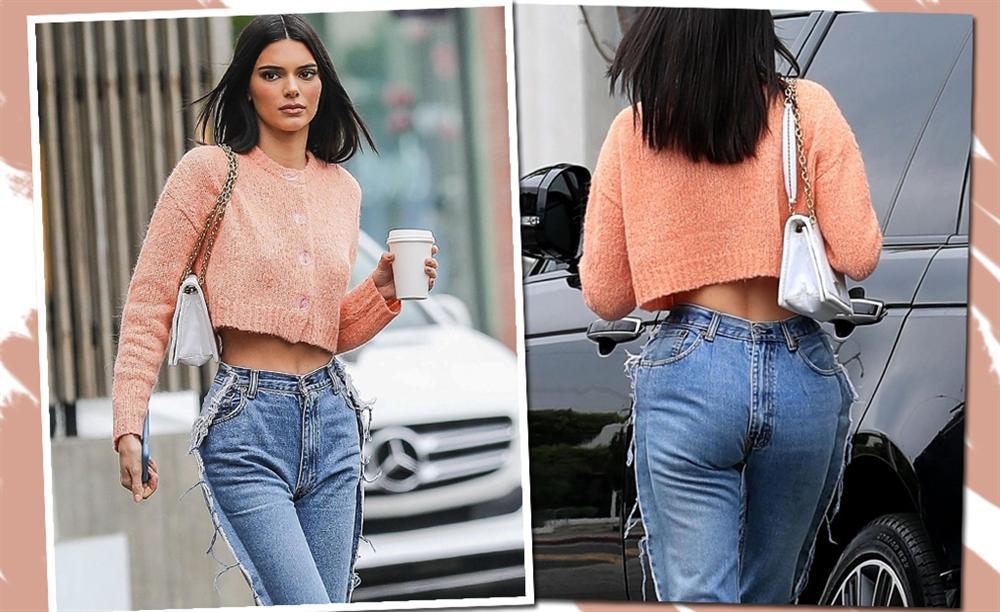 Cứ ngỡ Ngọc Trinh mặc quần ngược ra đường, hóa ra là bắt chước Kendall Jenner-7
