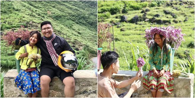 Sau cô gái bán lê, dân mạng tiếp tục phát sốt trước em bé bán hoa mang vẻ đẹp lạ ở Hà Giang-5