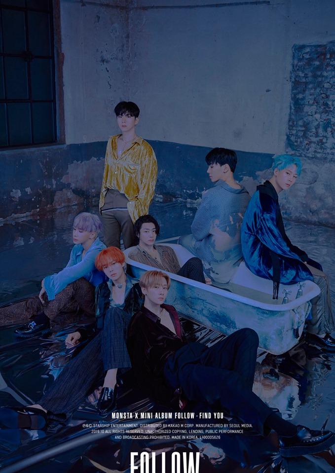 Monsta X tung hình ảnh mới quảng bá cho mini album "Follow: Find You". Nhóm vẫn tiếp tục theo đuổi phong cách nam tính, quyến rũ. Album chính thức lên kệ vào 28/10 tới đây.