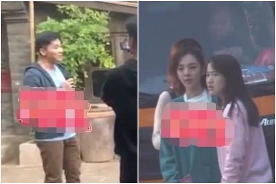 Lộ ảnh Lý Thần cùng 'bạn gái tin đồn' Vương Hiểu Thần trên phim trường