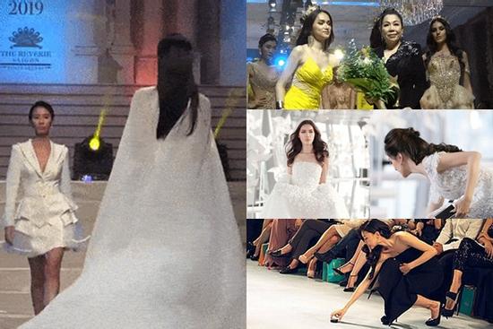 Mỹ nhân Việt ghi điểm với hành động đẹp, cứu đồng nghiệp trên sàn diễn thời trang