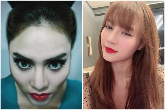 Lan Ngọc trang điểm phong cách 'Tiên hắc ám' khiến fan giật mình