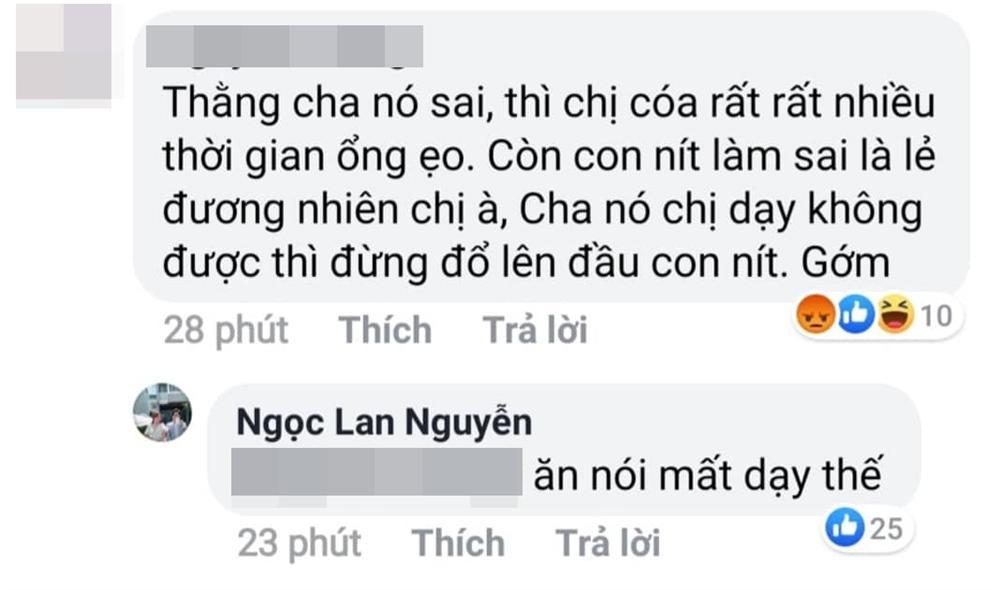 Ngọc Lan đáp trả gay gắt khi bị chỉ trích dạy chồng không được lại đổ lên đầu con nít-4