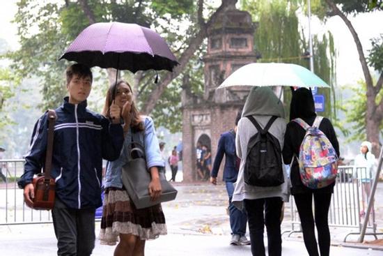 Không khí lạnh tăng cường, mưa lớn bao trùm miền Bắc