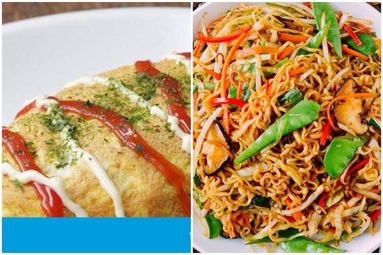 Biến tấu lạ với trứng chiên bọc mì xào