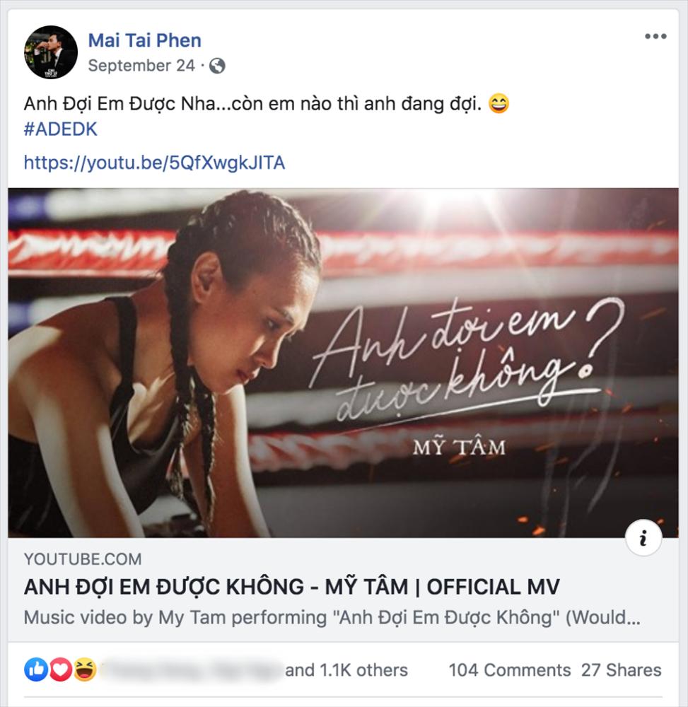 Không cần sánh đôi, Mai Tài Phến vẫn có cách khoe mối quan hệ hiện tại với Mỹ Tâm-2