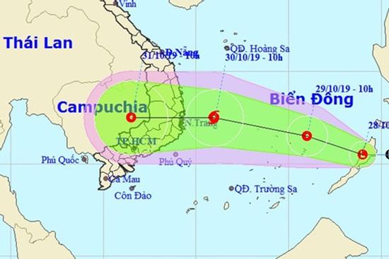 Biển Đông xuất hiện vùng áp thấp, có thể mạnh thành bão