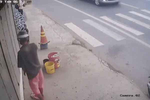 Clip: Ngán ngẩm nhìn người phụ nữ chạy xế hộp tiền tỷ ngồi đào trộm cây cảnh bên đường-2