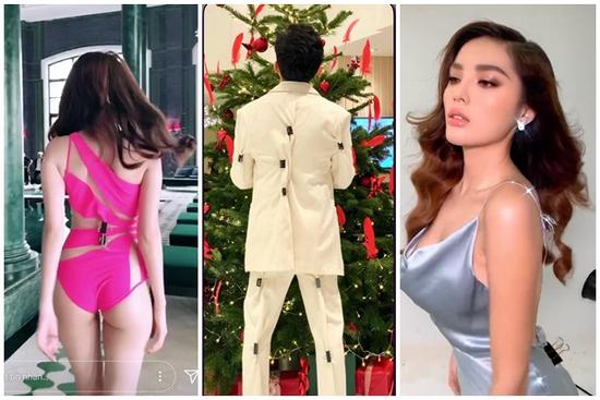 Đẳng cấp eo thon như Ngọc Trinh: Dùng 2 cái kẹp giấy để bóp đồ bơi