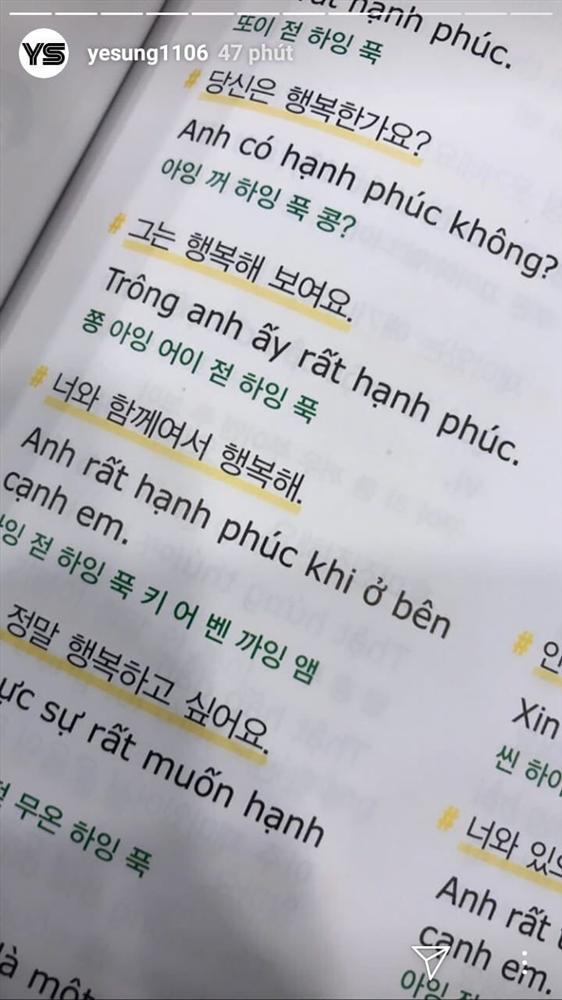 Yesung (Super Junior) nhá hàng hình ảnh học tiếng Việt chuẩn bị cho màn chào hỏi fan Việt tại AAA 2019-1