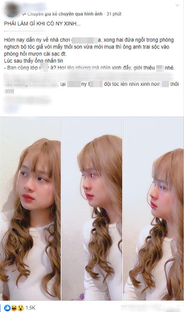 Cô gái than vãn chuyện người yêu đòi thử đội tóc giả nhưng nhìn ảnh ai cũng gật gù bị ghét cũng phải thôi-1