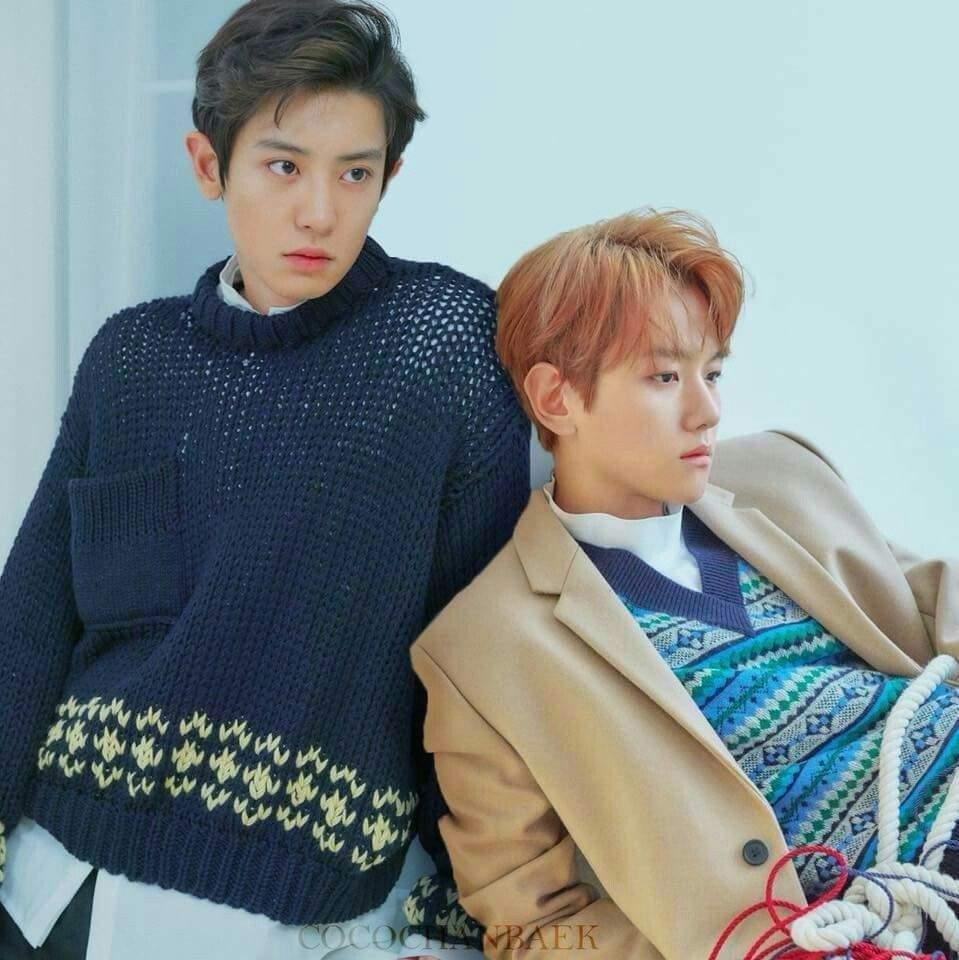 No.6 EXO Chanyeol - EXO Baekhyun: Hai anh chàng bằng tuổi của EXO là cặp đôi xếp thứ 6 trong bảng danh sách. Cả hai luôn rất ăn ý, đặc biệt là trong việc trêu đùa các thành viên khác cùng nhóm.