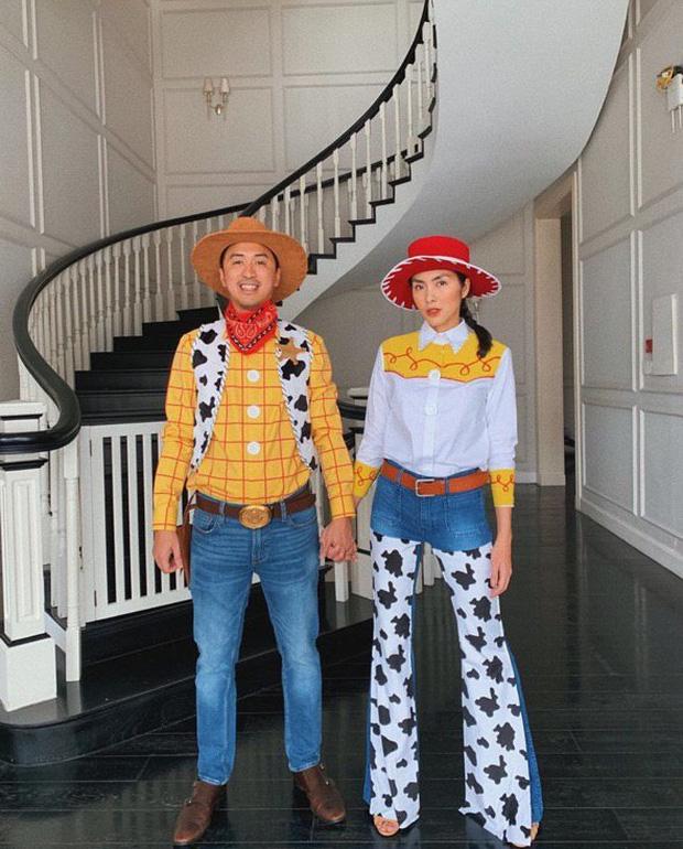 Màn hóa trang Halloween của vợ chồng Louis Nguyễn không gây sốt bằng câu thả thính của Tăng Thanh Hà-1