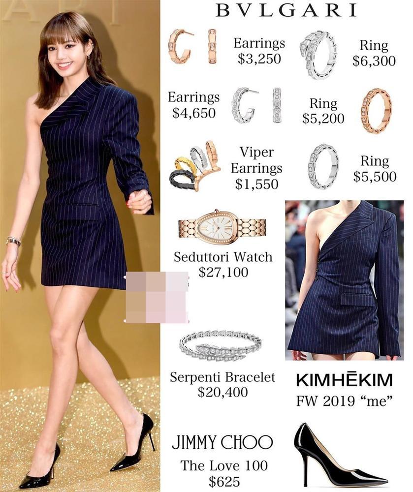 Lisa Blackpink đi sự kiện sương sương mà chỉ tính riêng phụ kiện đã gần 2 tỷ đồng-5