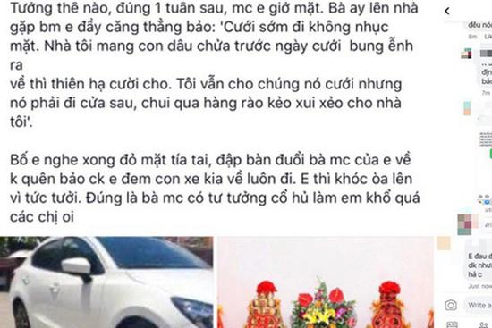 Mang bầu 2 tháng vẫn hủy hôn chỉ vì mẹ chồng bắt 'đi cửa sau'