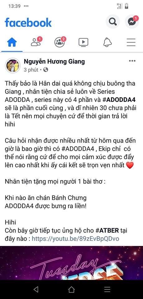 ADODDA 3 vừa ra mắt đã bị chê đã nhạt lại lê thê, Hương Giang phán: 30 chưa phải là Tết-4